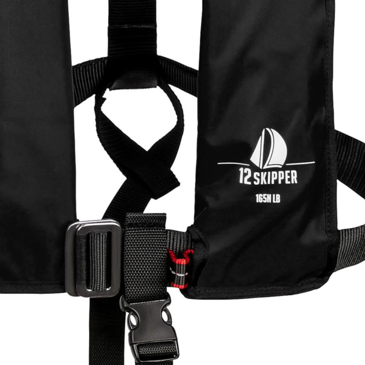 12skipper Automatik-Rettungsweste 165N ISO mit Harness, schwarz